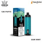 Al Fakher Crowm Bar Gum Mint 12000 Puffs