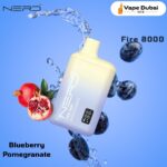 Nerd Fire Blueberry Pomegranate 8000 Puffs