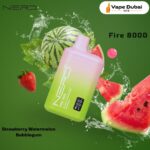 Nerd Fire Strawberry Watermelon Bubblegum 8000 Puffs