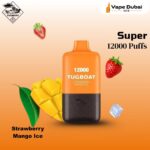 Tugboat Super Strawberry Mango Ice 12000 Puffs