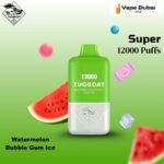 Tugboat Super Watermelon Bubble Gum Ice 12000 Puffs